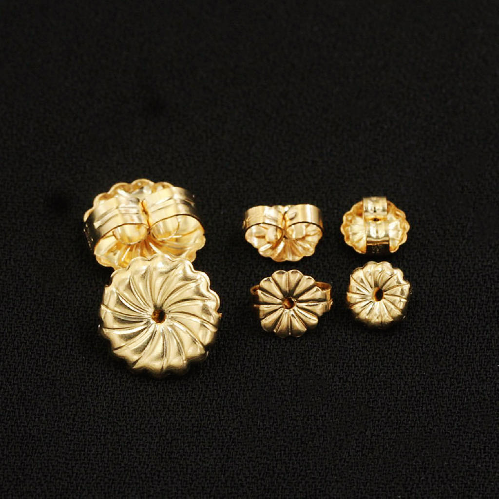 US 14K GOLD ROUND SUNFLOWER EARRINGS PAKAW DIY EARRINGS ACCESSORIES