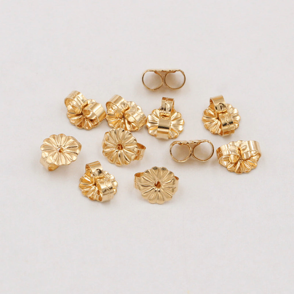 US 14K GOLD ROUND SUNFLOWER EARRINGS PAKAW DIY EARRINGS ACCESSORIES