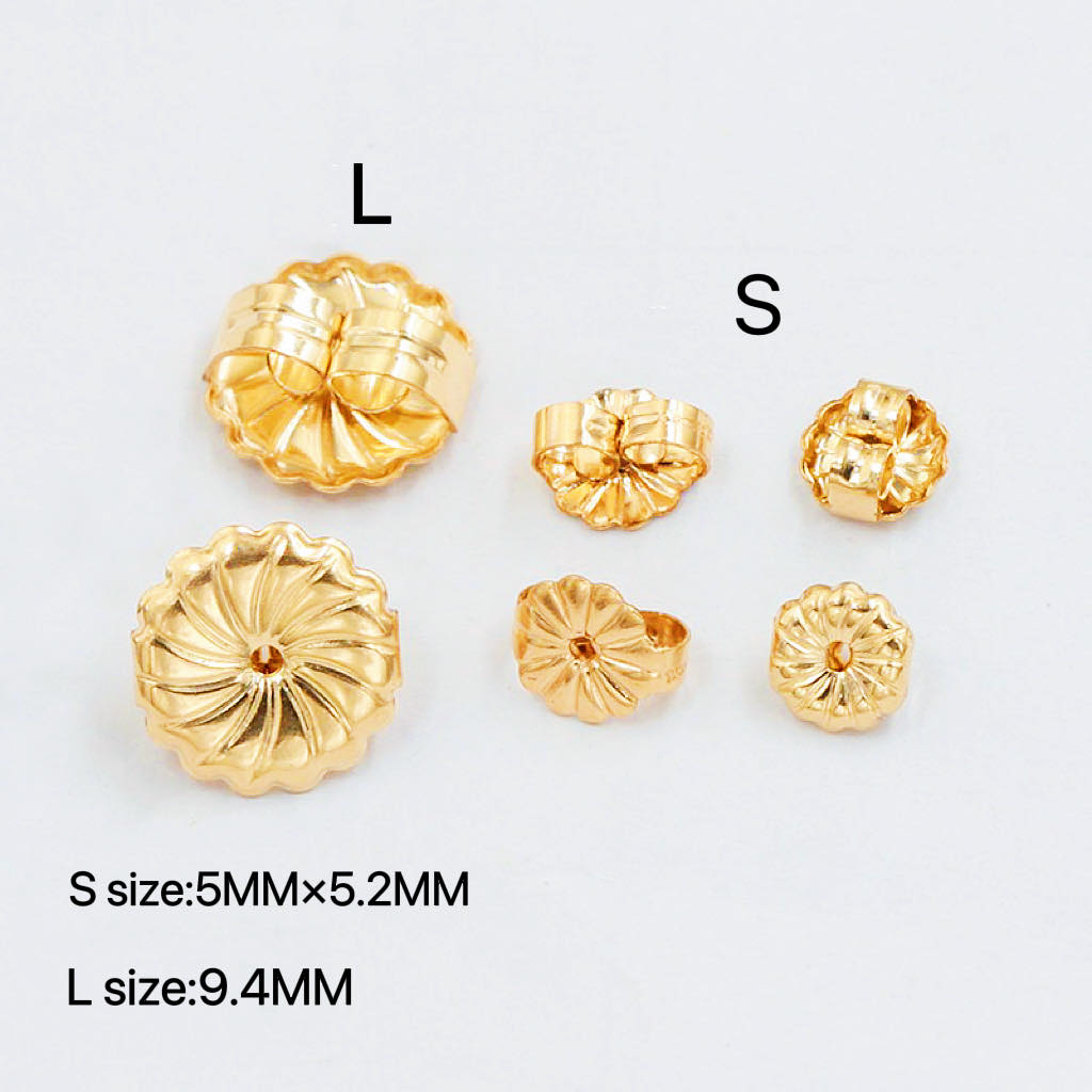 US 14K GOLD ROUND SUNFLOWER EARRINGS PAKAW DIY EARRINGS ACCESSORIES