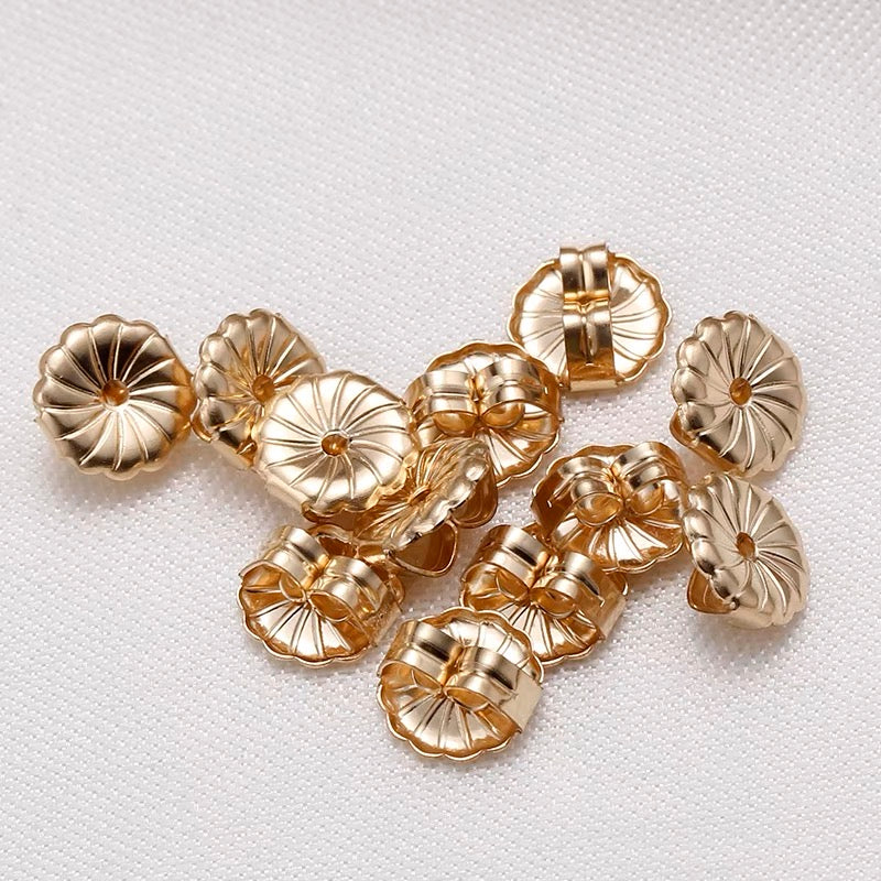 US 14K GOLD ROUND SUNFLOWER EARRINGS PAKAW DIY EARRINGS ACCESSORIES