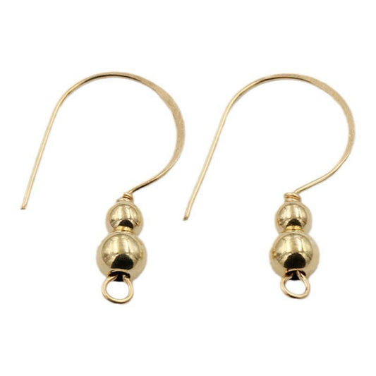 US 14K GOLD DIY EAR HOOK MAKE HOOP EARRINGS ACCESSORIES